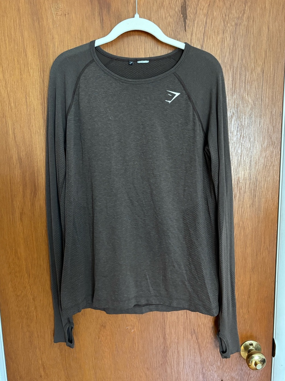 Gymshark Brown Long-Sleeve Top